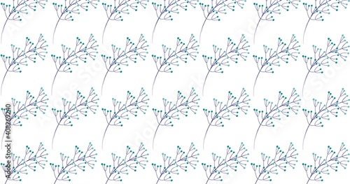 Vector pattern drawn floral print. Seamless background, cute pattern. Plants, flowers, berries, leaves. Natural vibrant design for fashion, fabric, wallpaper. 