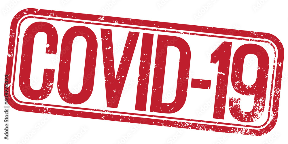 Covid-19. Vector Stamp. Coronavirus.