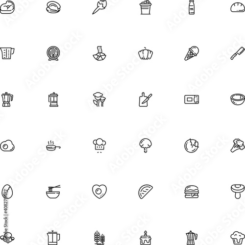 icon vector icon set such as: oat, happy, hand drawn, style, red, life, baked, honey, skillet, omelette, fast, collection, cultivation, asian, alcoholic, cool, appliance, shellfish, chocolate