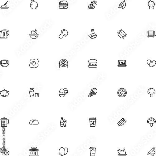 icon vector icon set such as: half, maker, party, laurel, pattern, beer glass, rack, asparagus, segment, refined, foliage, animal, chop, sharp, candy, brunch, korean, korea, city, supermarket, online