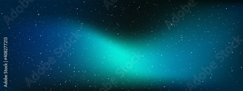 Astrology horizontal star universe background. The night with nebula in the cosmos. Milky way galaxy in the infinity space. Starry night with shiny stars in the gradient sky. Vector illustration.