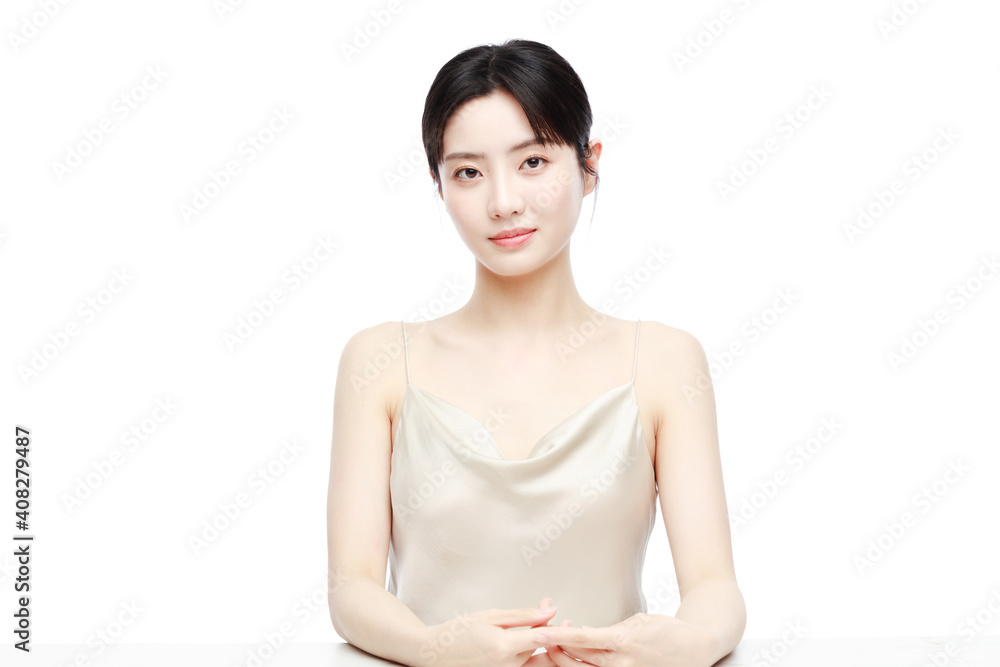 Portrait Of Beautiful Woman in Studio Portrait Of Beautiful Woman in Studio