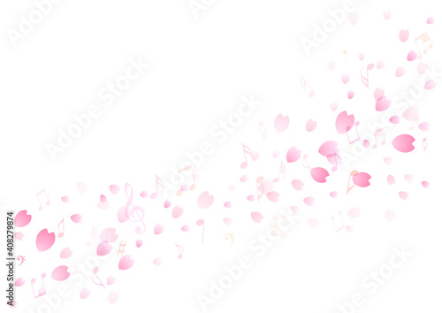 桜の背景イラスト