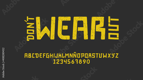 Urban typography with dynamic effect