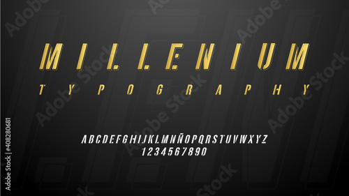 Arquitectonic typography with special effect

