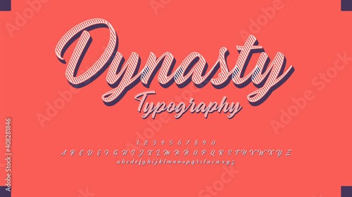 Bilde på lerret Exclusive typeface with premium effect