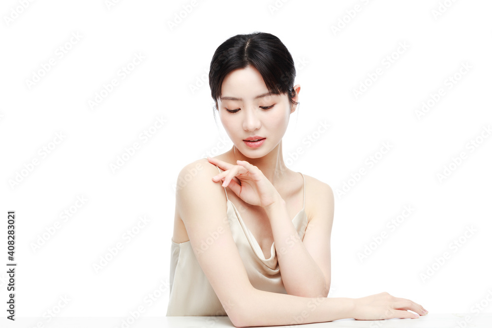 Portrait Of Beautiful Woman in Studio