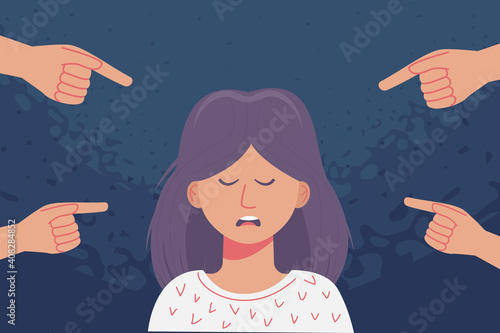 Bullying and child abuse. The girl became the object of ridicule and mockery.
