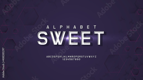 Dreaming  typography with letters and numbers
