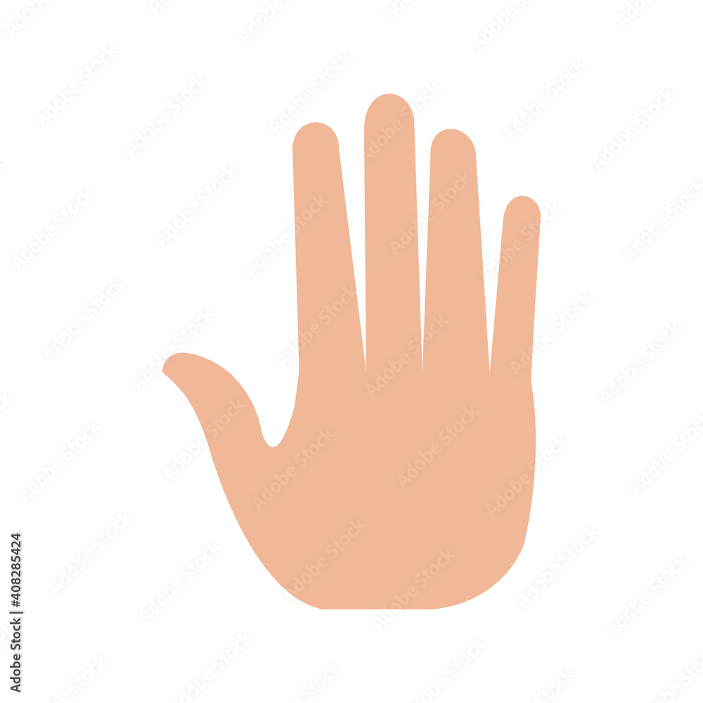 hand human up stop icon hand human up stop icon