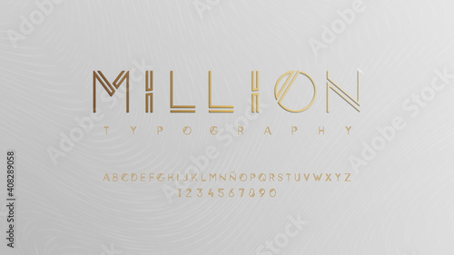 Luxury typography with beautiful effect	