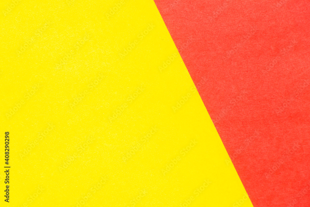 Abstract red and yellow color paper textured background with copy space for design and decoration