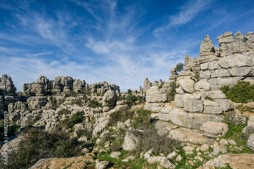 Paraje Natural Torcal de Antequera, términos municipales de Antequera y Villanueva de la Concepción, provincia de Málaga, Andalucia, Spain