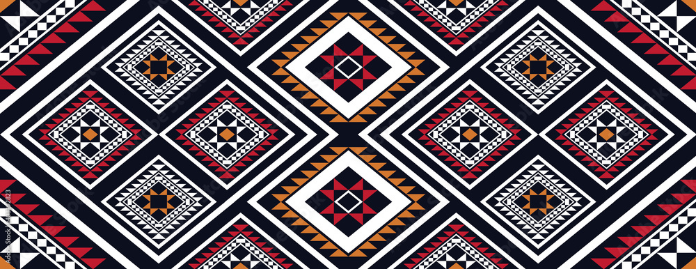 Geometric ethnic pattern traditional Design for background,carpet,wallpaper,clothing,wrapping,batik,fabric,sarong Geometric ethnic pattern traditional Design for background,carpet,wallpaper,clothing,wrapping,batik,fabric,sarong