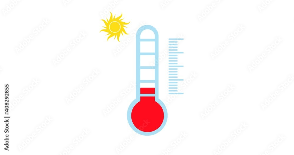 Thermometer Icon on a white back Thermometer Icon on a white back