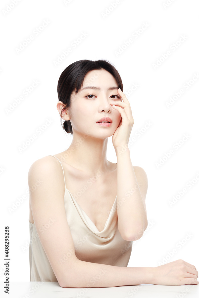 Portrait Of Beautiful Woman in Studio Portrait Of Beautiful Woman in Studio