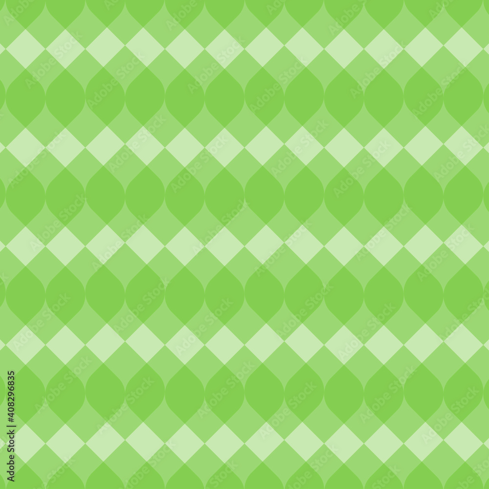 Abstract seamless pattern with green geometric elements Abstract seamless pattern with green geometric elements