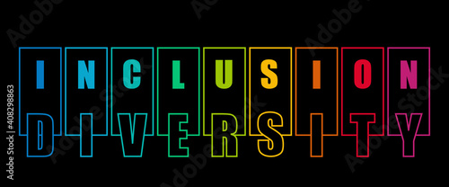 Inclusion and diversity infographic vector set 