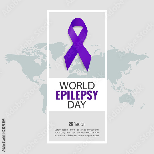 Vector Illustration of World Epilepsy Day. Purple Day. For a poster and banner. 
