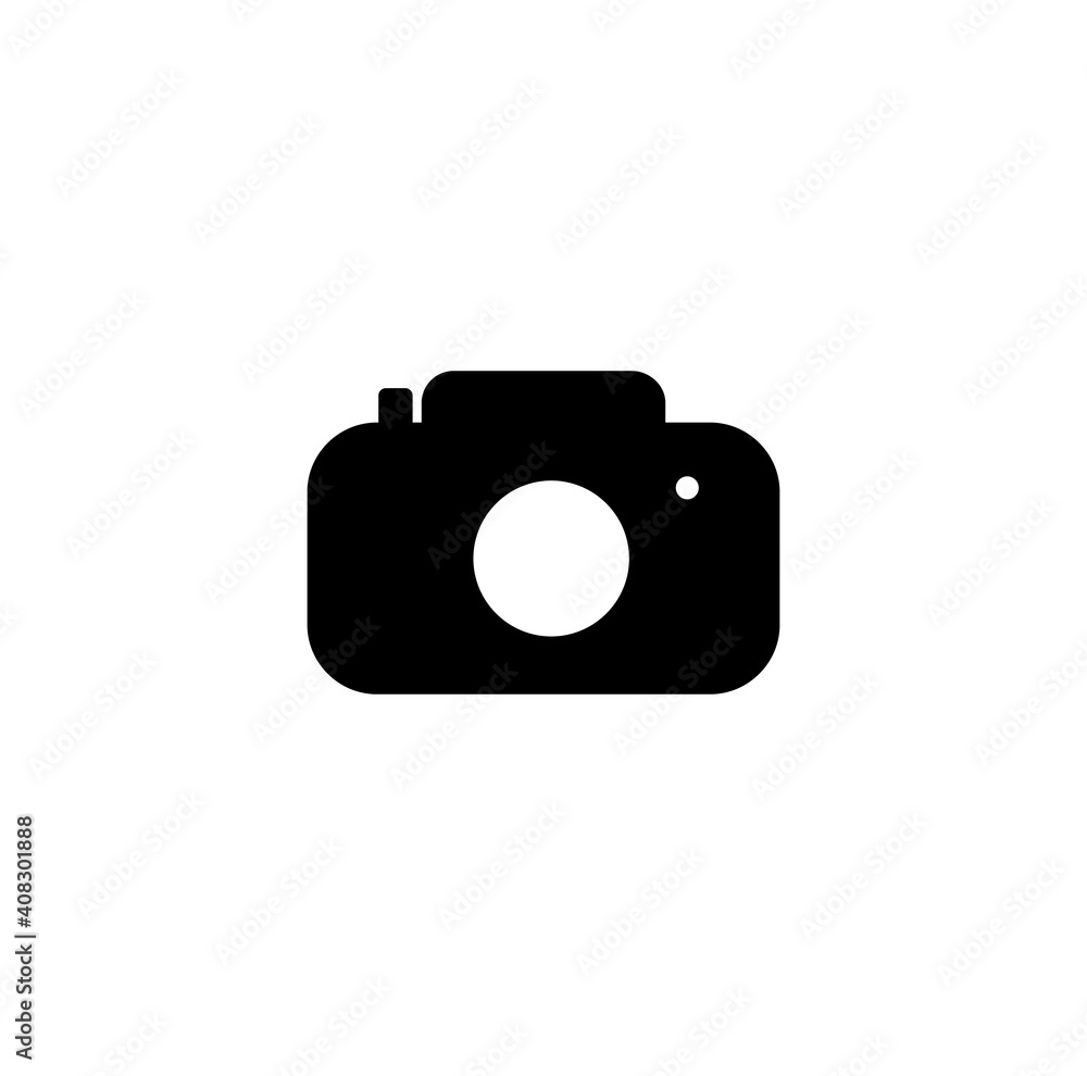 Camera Icon in trendy flat style isolated on grey background. Camera symbol for your web site design, logo, app, UI. Vector illustration, EPS10. Camera Icon in trendy flat style isolated on grey background. Camera symbol for your web site design, logo, app, UI. Vector illustration, EPS10.