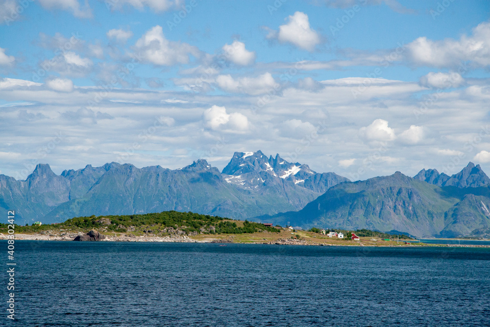 The mountain Moeysalen is Vesteraalen and Lofoten's highest mountain,Nordland county,Norway,scandinavia,Europe