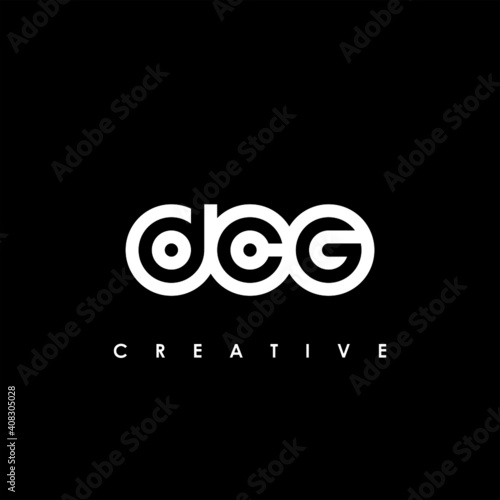 DCG Letter Initial Logo Design Template Vector Illustration