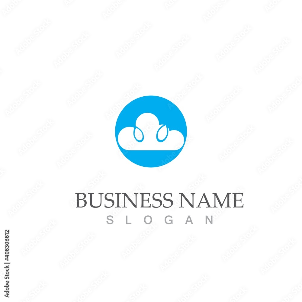 Cloud template vector Cloud template vector
