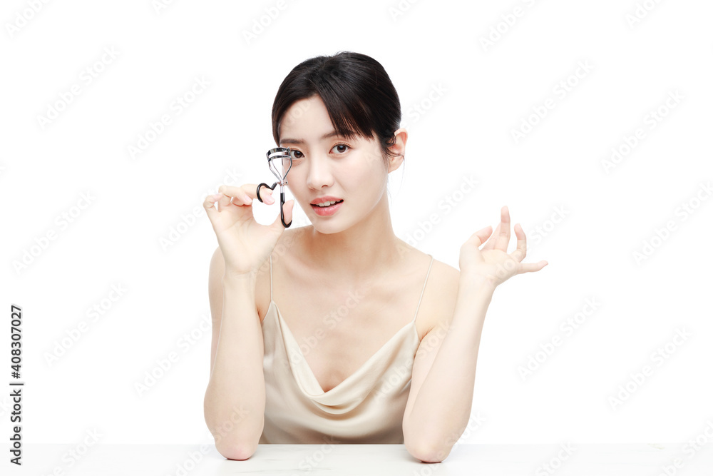 Portrait Of Beautiful Woman in Studio Portrait Of Beautiful Woman in Studio