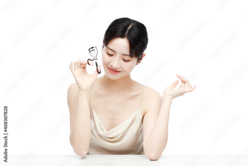 Portrait Of Beautiful Woman in Studio Portrait Of Beautiful Woman in Studio