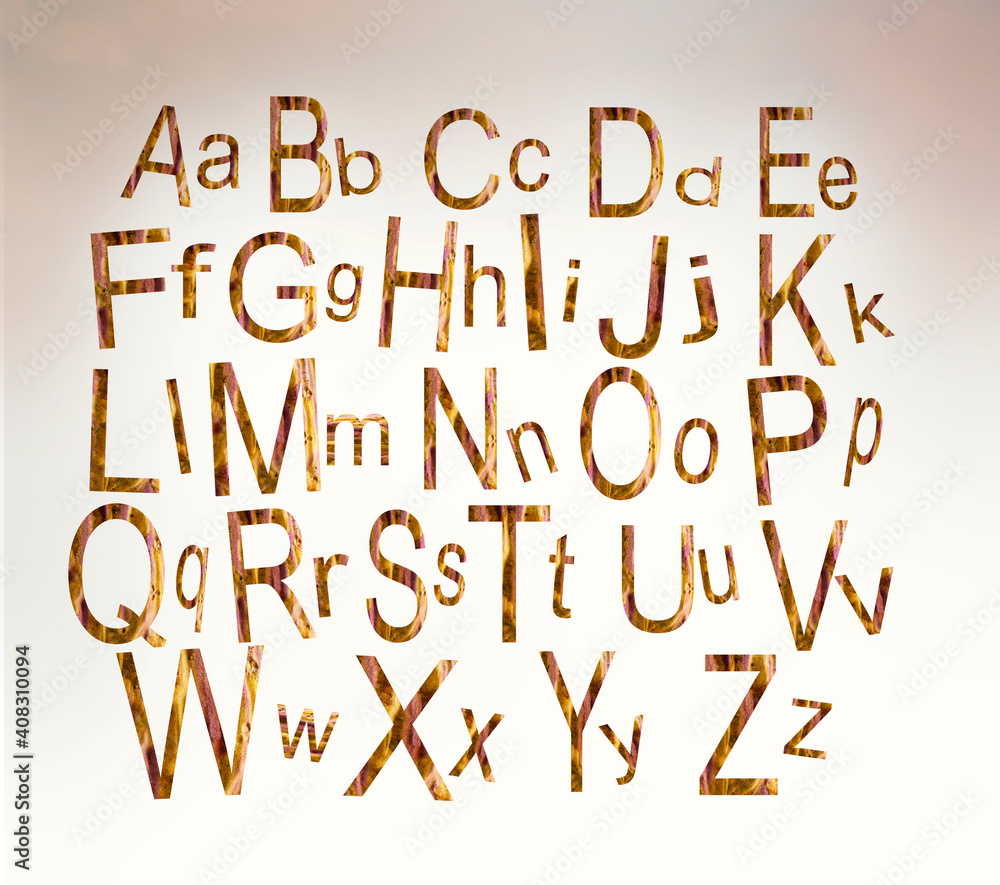 The alphabet The alphabet