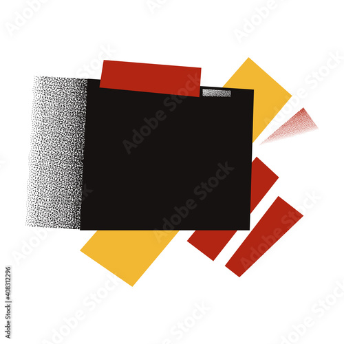 Russian avant-garde, Soviet constructivism geometric ornament. Background, composition for design, poster, banner or other template.