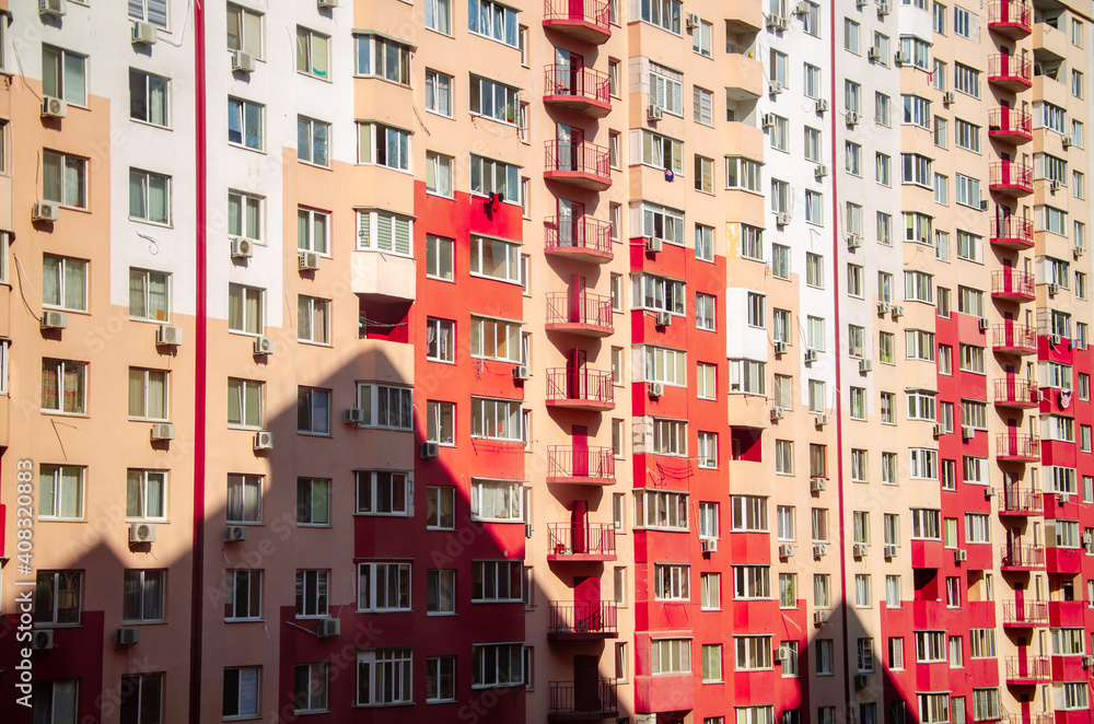 Architecture background facade residential building Architecture background facade residential building