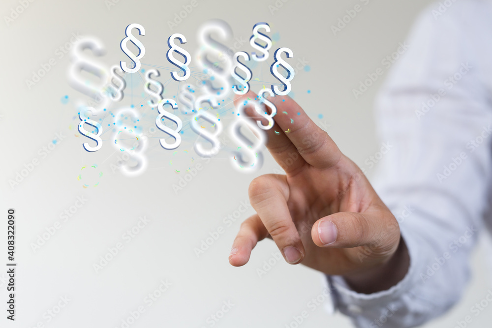 Fototapeta premium Symbol of Law and Justice - Paragraph / section sign