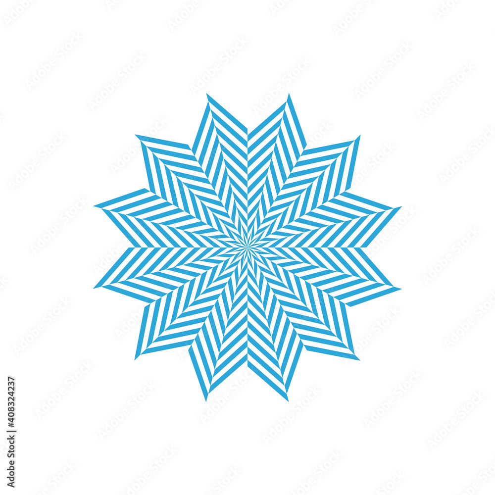 vector illustration of circular flower isolated on white background vector illustration of circular flower isolated on white background