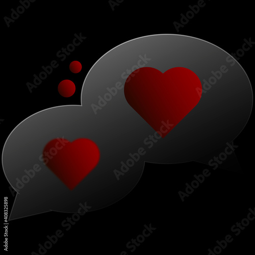 Valentines day icon Chat