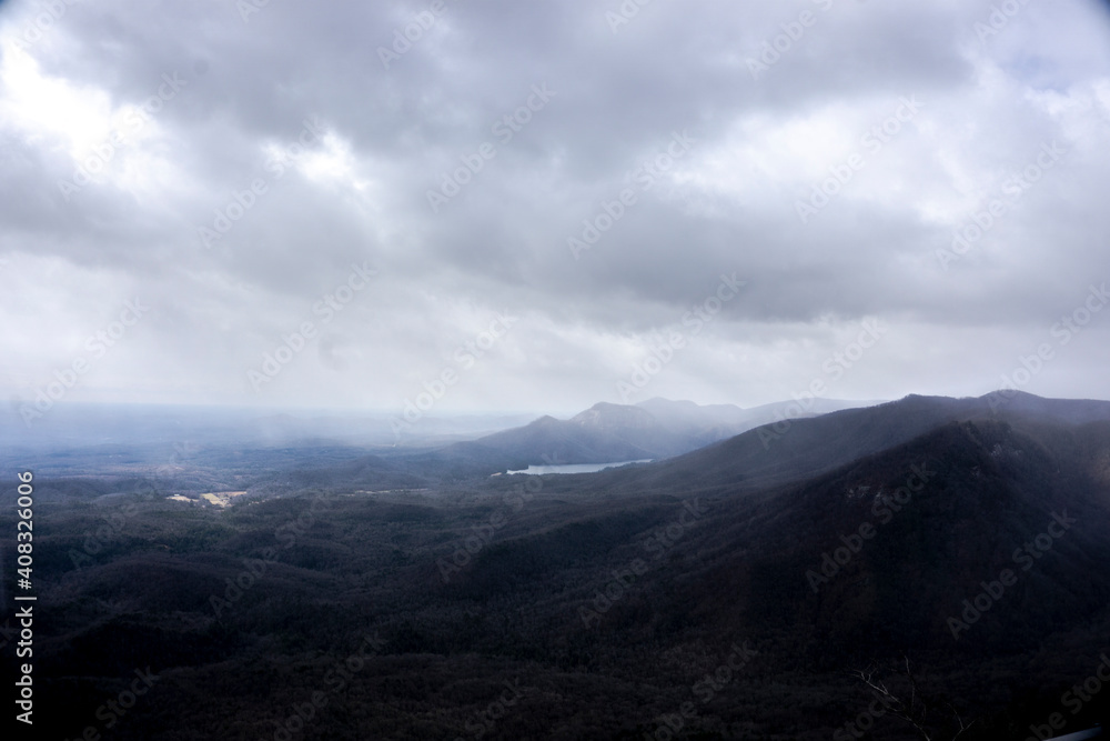 Fototapeta premium Table Rock view from Caesar's Head State Park