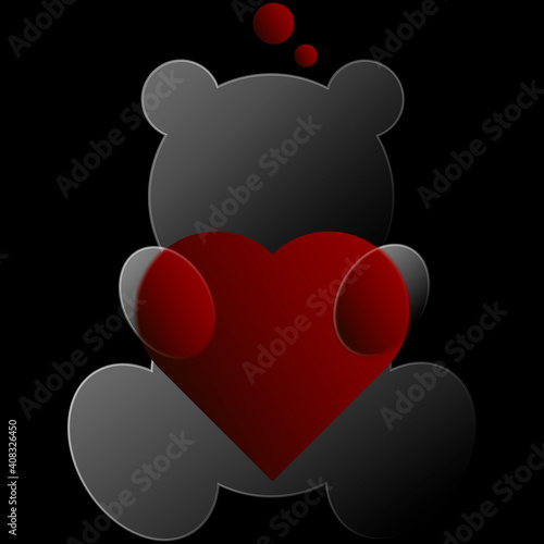 Valentines day icon Teddy Bear