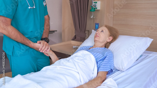 Doctor visit To senior woman Patient