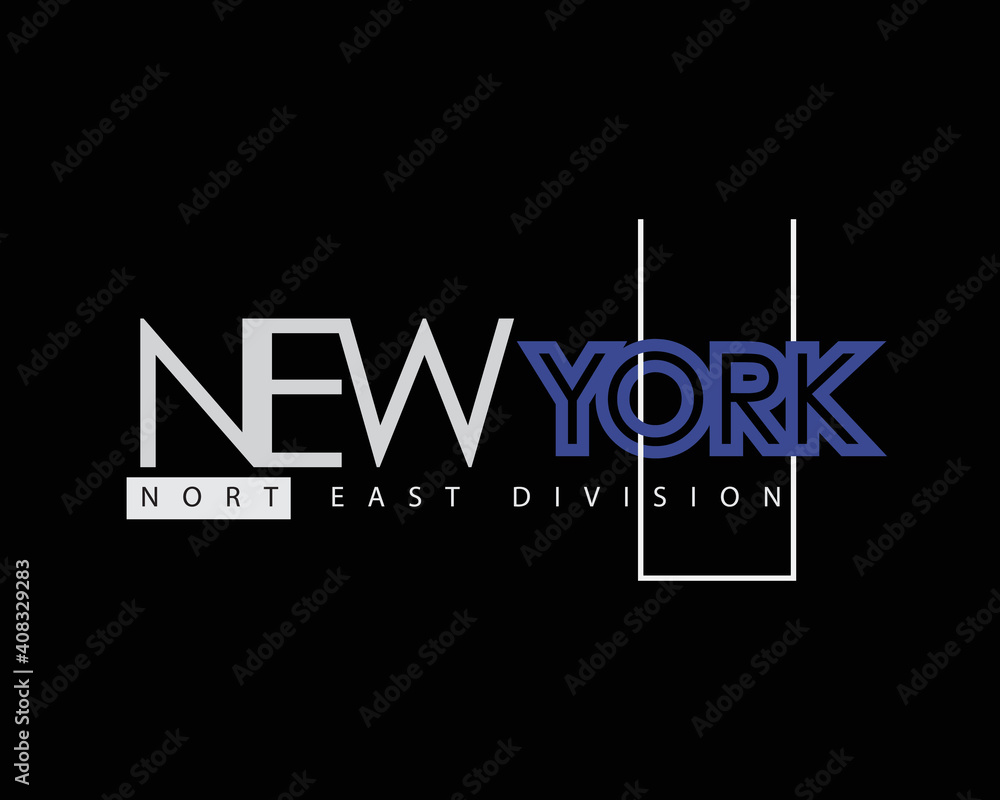 Vector illustration of text graphics, NEW YORK. suitable for the design of t-shirts, shirts, hoodies, etc.