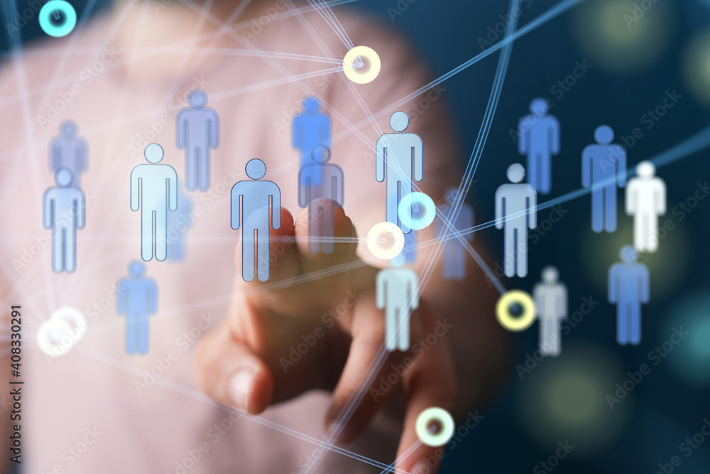Business people digital network team. Business people digital network team.