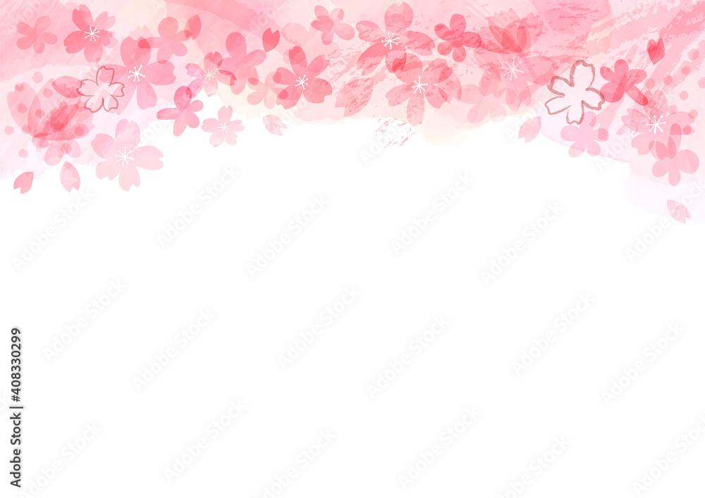 桜の装飾イラスト