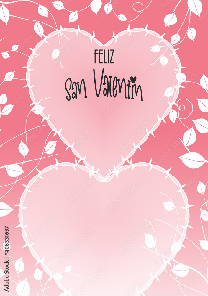 Colección San Valentín Rosa (21 cm x 14,8 cm)