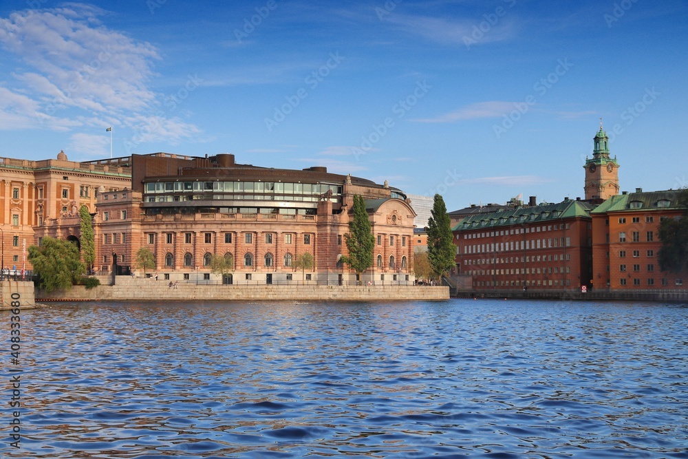 Parliament building in Stockholm