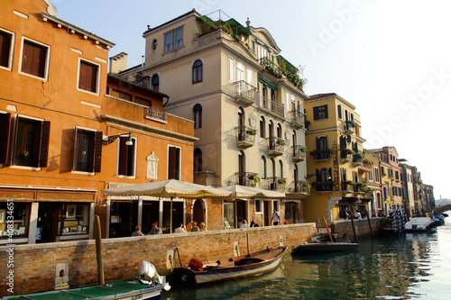 Fényképezés Venice (Italy). City of Venice and its canals