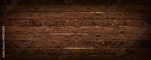 Vintage realistic wooden wall