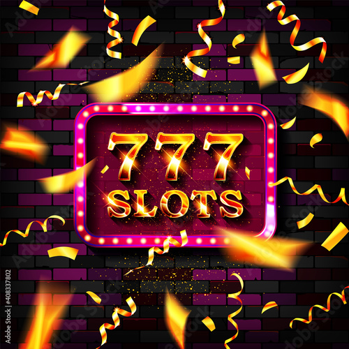 ucky numbers 777 vector