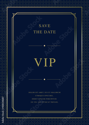 Luxury vector background card template with vector pattern swatch