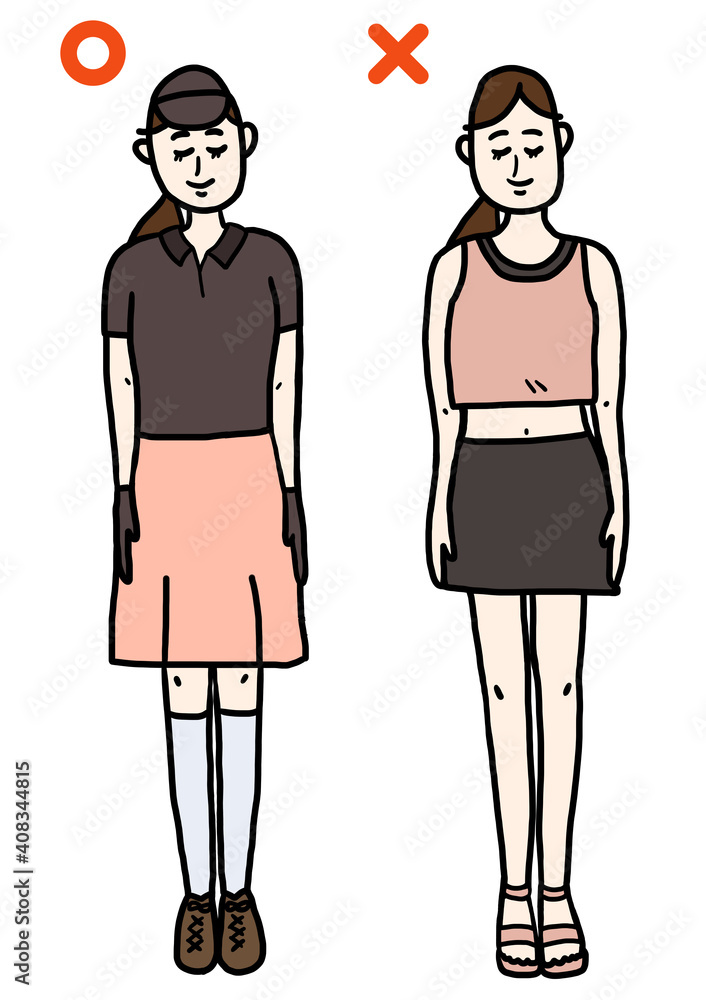 ゴルフ　プレー時　服装マナー　ドレスコード女性　正解と不正解　夏
