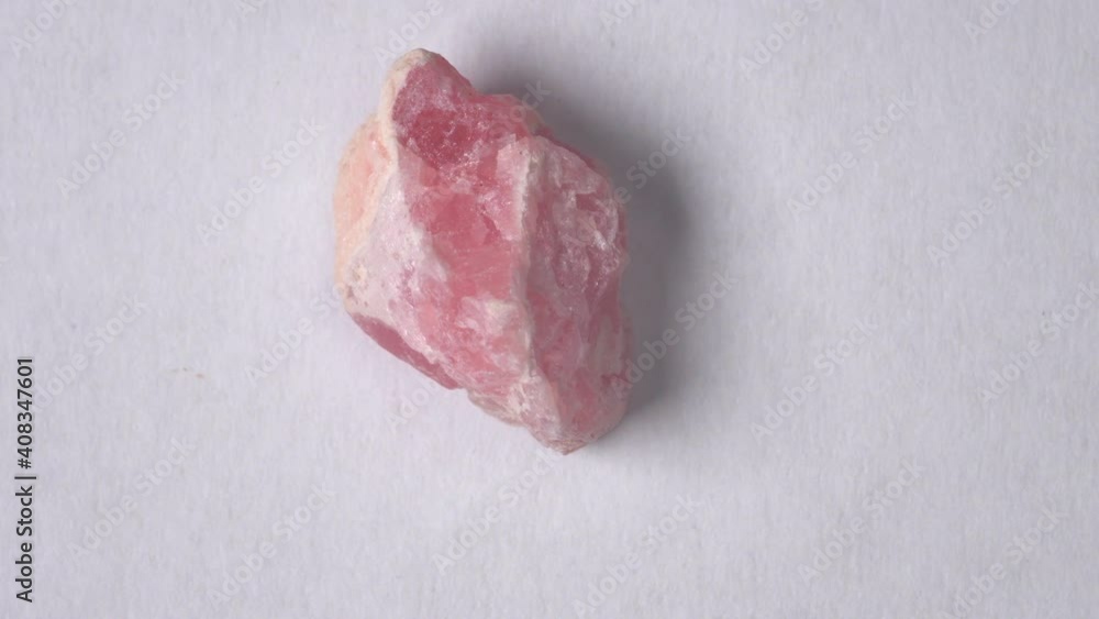 Rhodochrosite on a turn table Rhodochrosite on a turn table