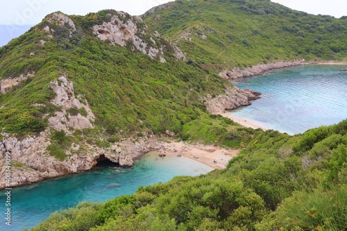 Corfu double beach